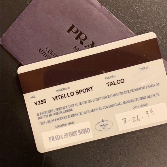 PRADA OFF WHITE LEATHER CROSS BODY POUCH - Picture 11 of 16